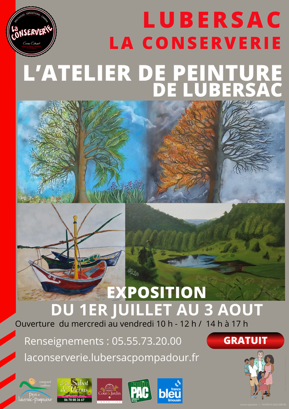 LA CONSERVERIE - Exposition Atelier Peinture Lubersac