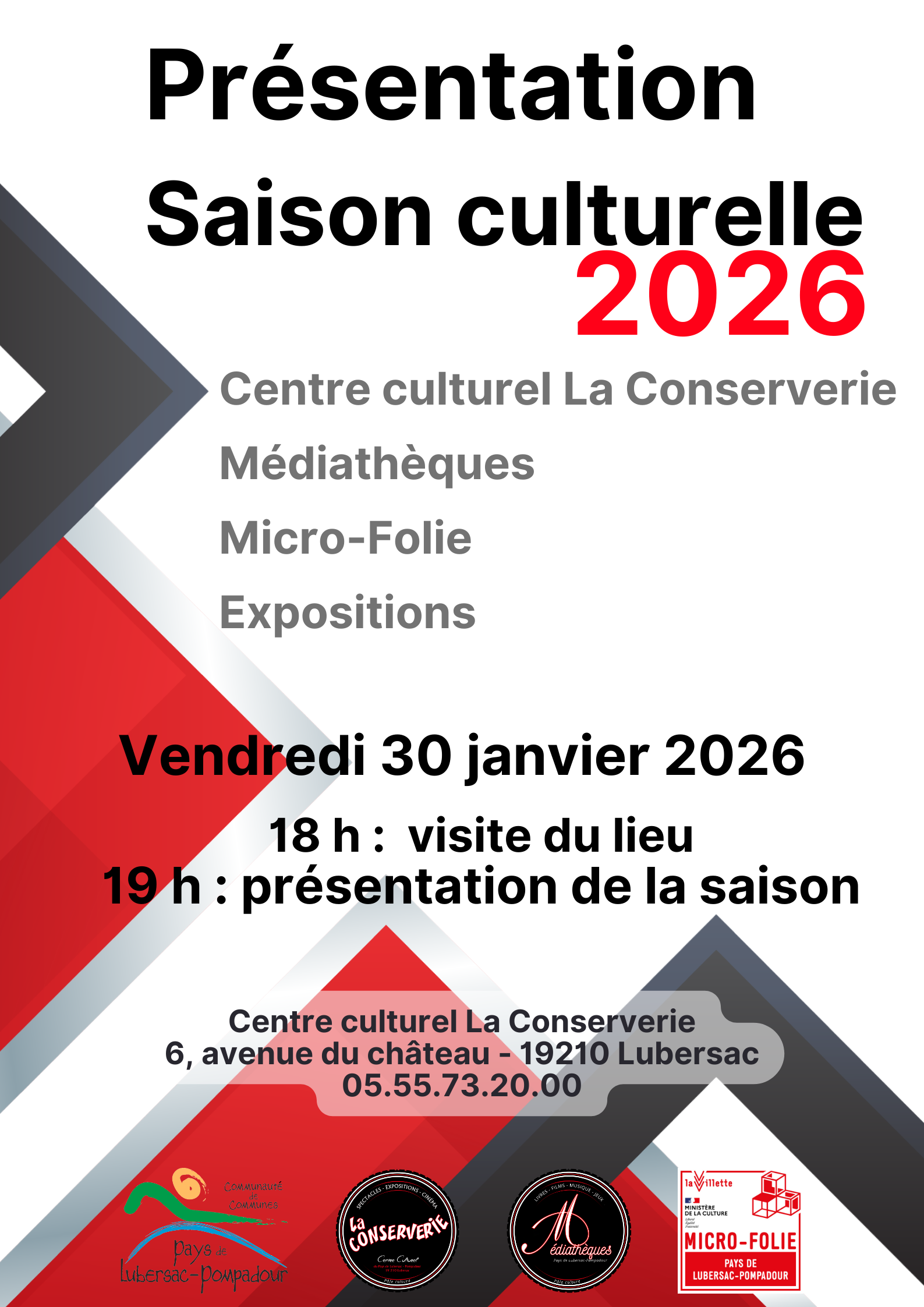 Affiche présentation Saison culturelle