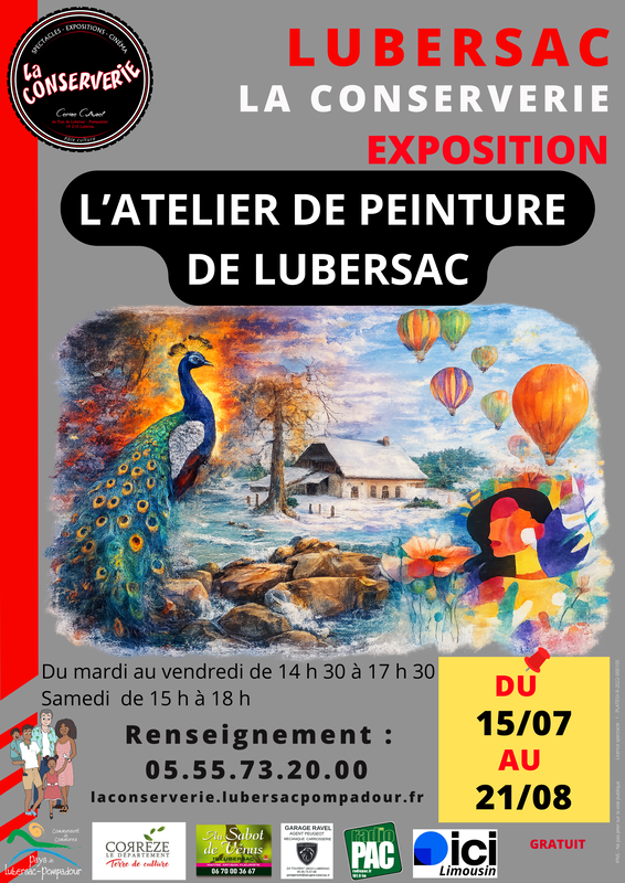 EXPO LA CONSERVERIE - Atelier de peinture 